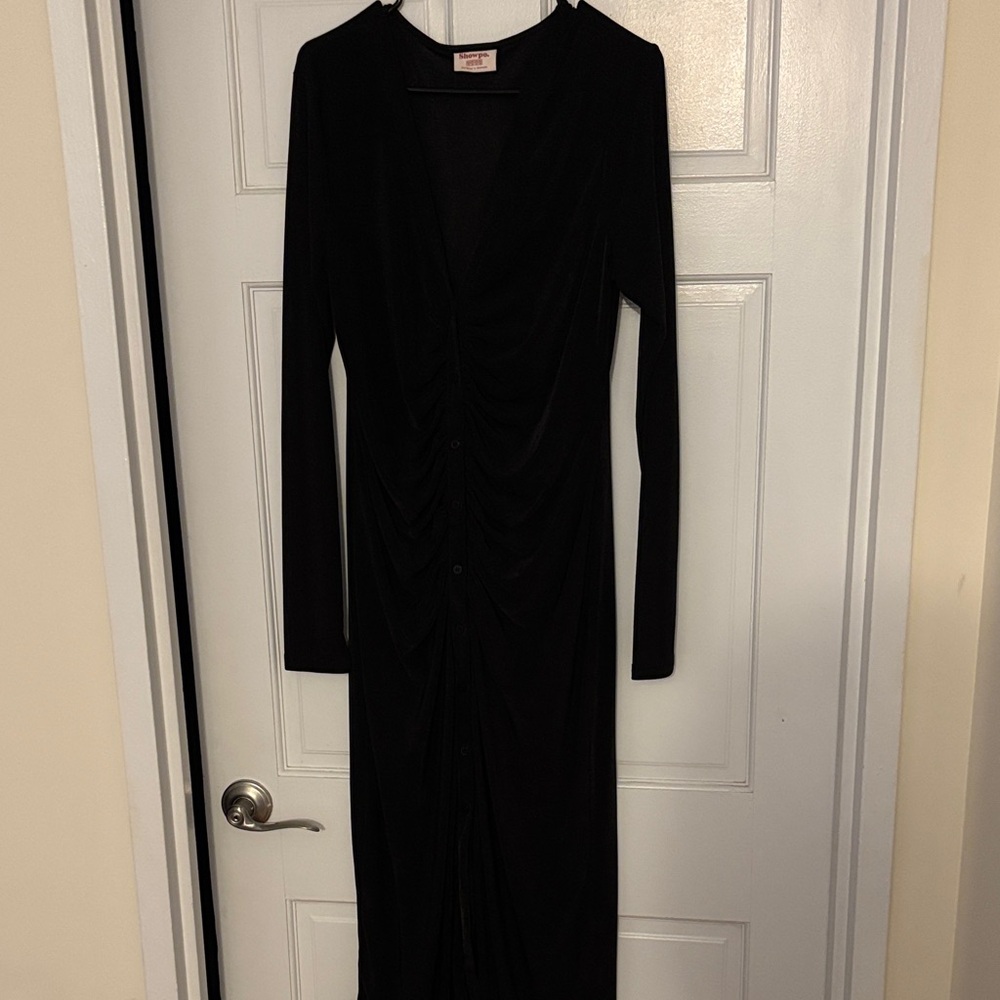 Showpo Black Long Sleeve Dress